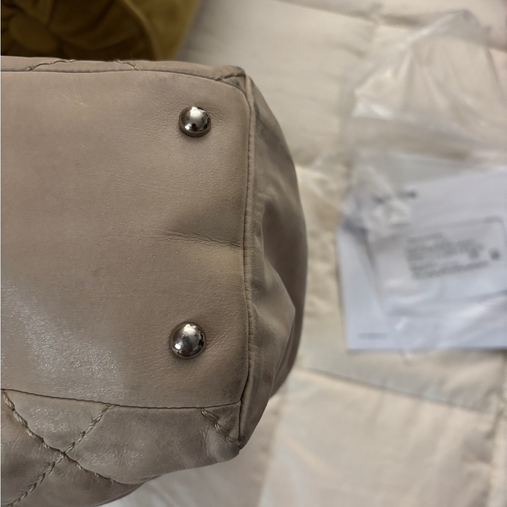 Chanel Taupe Quilted Shoulder Bag - Picture 3 of 15